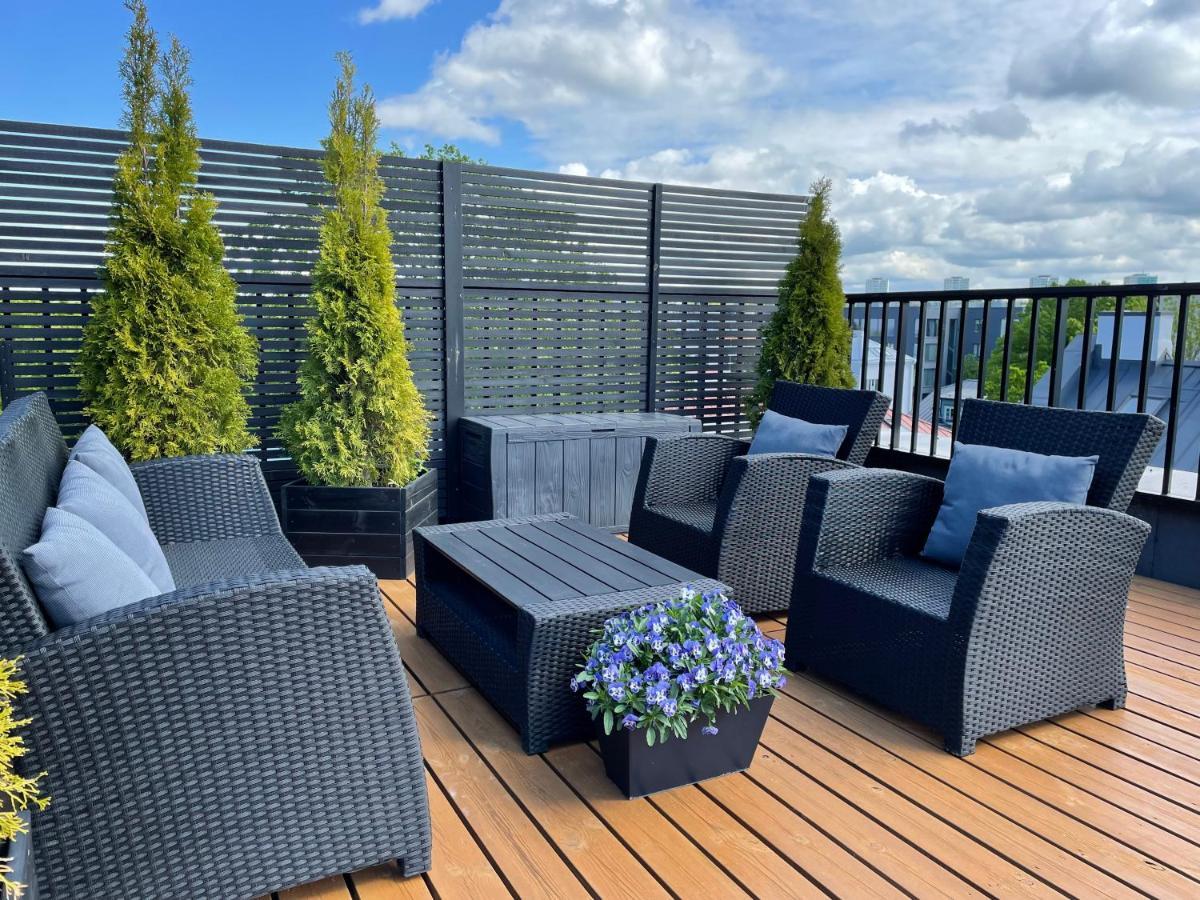 City Terrace Apartment Avangard - Large Private Roof Terrace Tallinn Exterior photo